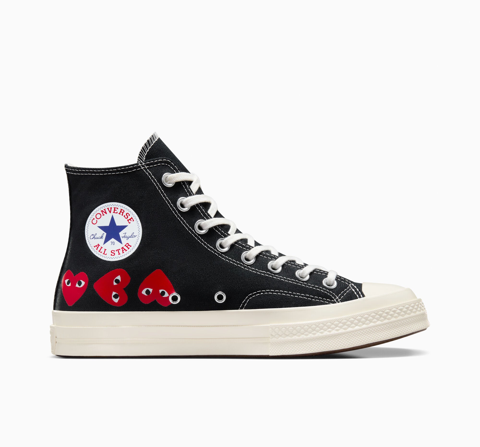 Converse x Comme des Gar?ons PLAY Chuck 70 Multi Heart High Top